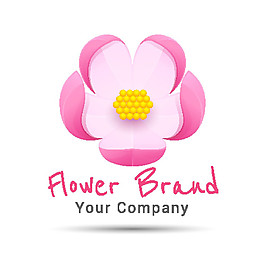 粉色花朵LOGO图片