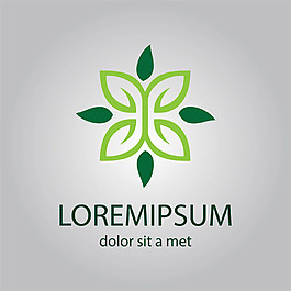 绿叶logo设计图片