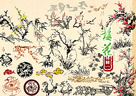 中國風(fēng) 梅花素材