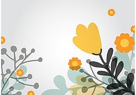 花卉背景矢量