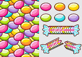 Smarties糖果矢量元素