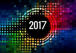 2017新年快樂卡色調模式