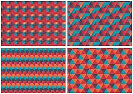 免費矢量Bauhaus Patterns