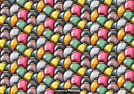 圣誕球載體無縫模式