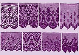 花邊裝飾的剪影