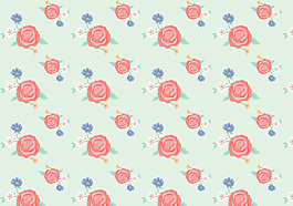 老式的Flowers Pattern
