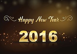 新年快乐字样的贺卡，矢量图