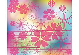Pink Flowers的背景