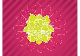 粉紅花設(shè)計背景