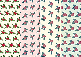 向量Holly Winter Patterns