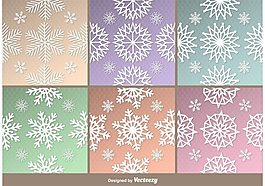 冰冷的雪花图案