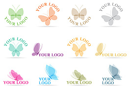 蝴蝶LOGO矢量