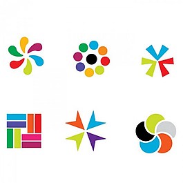 多彩的LOGO矢量元素圖書(shū)標(biāo)