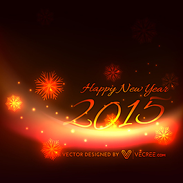 新年2015發(fā)光的背景