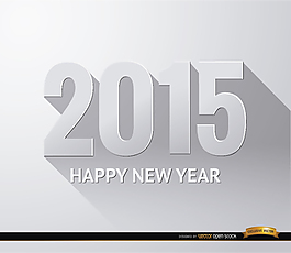 2015新年白色漸變壁紙