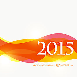 2015新年背景與七彩波