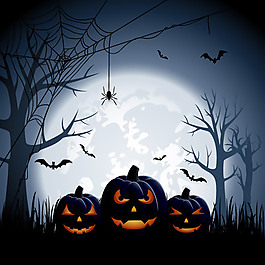 大滿月萬圣節(jié)背景