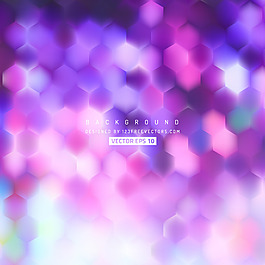 中文摘要藍(lán)紫色六邊形背景模板