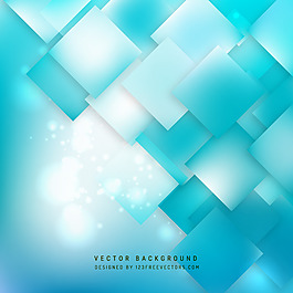 抽象藍色正方形背景圖案
