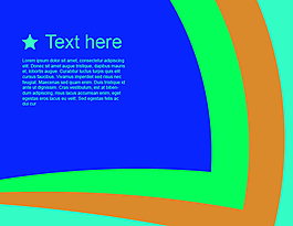 彩色條紋背景模板文本