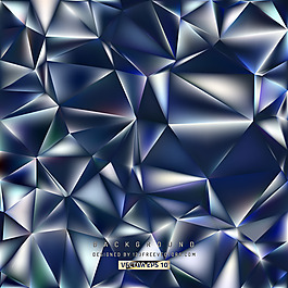 深藍(lán)色多邊形三角形背景