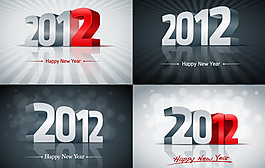 2012新年矢量圖形