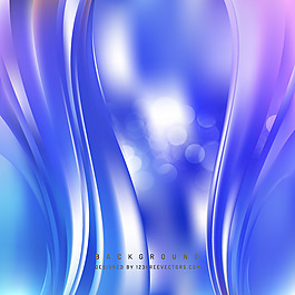 中文摘要藍(lán)色紫色波浪背景模板