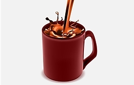咖啡杯和巧克力咖啡