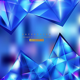 中文摘要藍(lán)紫色三角背景