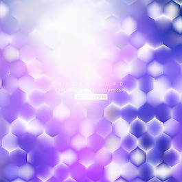 中文摘要藍(lán)紫色六邊形幾何背景