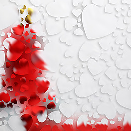 紅白愛的心背景