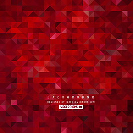 深紅色三角形背景模板