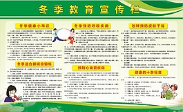 冬季教育宣傳欄