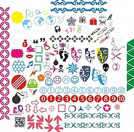 生活工具圖標(biāo)矢量圖