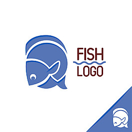 藍色的魚logo圖片