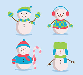 冬季雪人