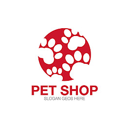寵物腳印logo設(shè)計圖片