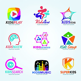 兒童教育logo設計圖片