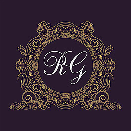 花紋里的字母logo設(shè)計(jì)