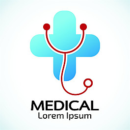 十字上的聽診器logo圖片