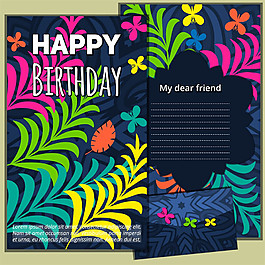 彩色花紋背景圖片