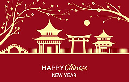 中國新年背景與景觀