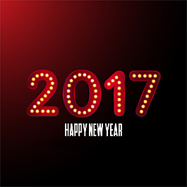 霓虹灯2017数字