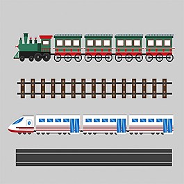 火車動車矢量素材