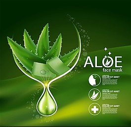 清新綠色植物背景宣傳廣告矢量素材