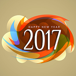 七彩新年2017現代背景