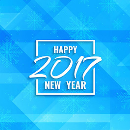 新年2017藍色背景