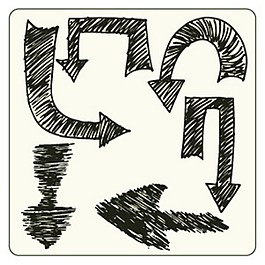 涂鴉箭頭設(shè)計元素圖標(biāo)
