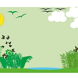 夏季自然背景矢量图案背景海报图