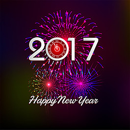 創(chuàng)意2017新年海報(bào)設(shè)計(jì)圖片